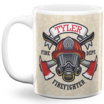 Firefighter 11 Oz Coffee Mug - White (Personalized)