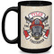 Firefighter Coffee Mug - 15 oz - Black Full