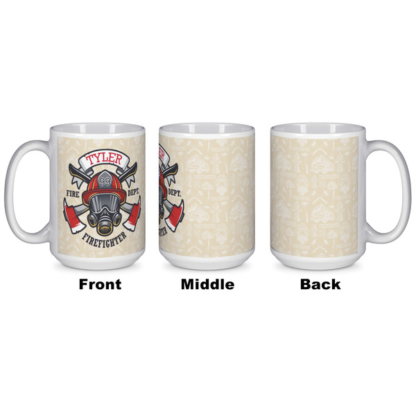Firefighter Coffee Mug - 15 oz - White APPROVAL
