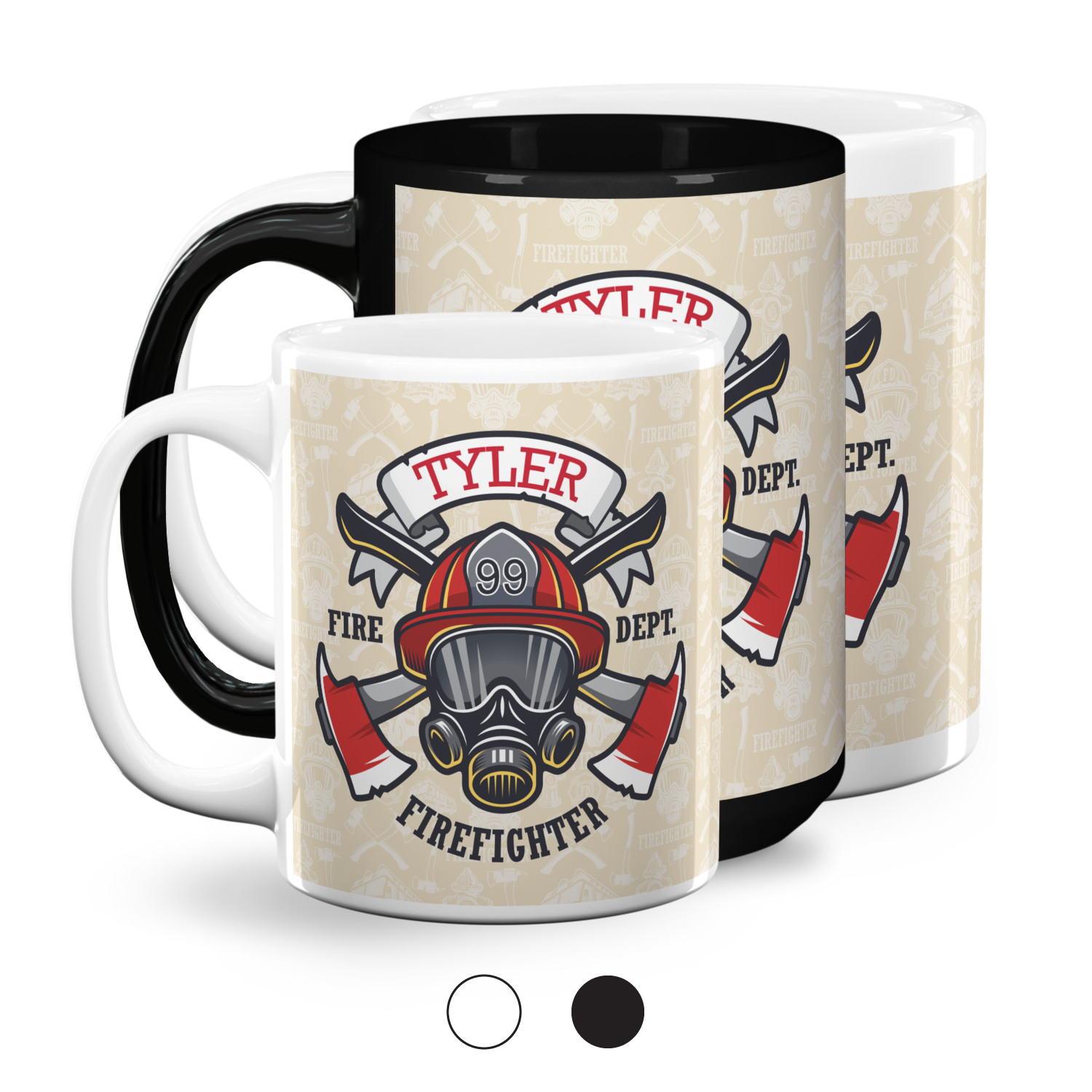 Personalized Firefighter Coffee Mug Gift For Fireman Fire Fighter Coffee Cup Mug 