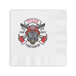 Firefighter Coined Cocktail Napkins (Personalized)