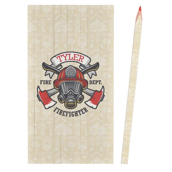 Firefighter Colored Pencils - Front View