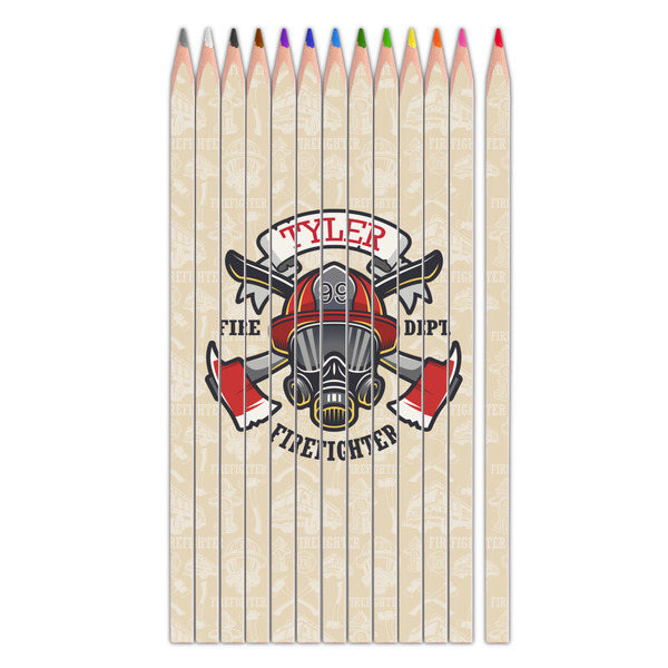 Custom Firefighter Colored Pencils (Personalized)