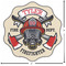 Firefighter Custom Shape Iron On Patches - L - APPROVAL