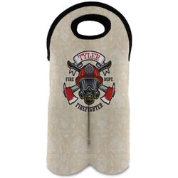 Firefighter Wine Tote Bag (2 Bottles) (Personalized)