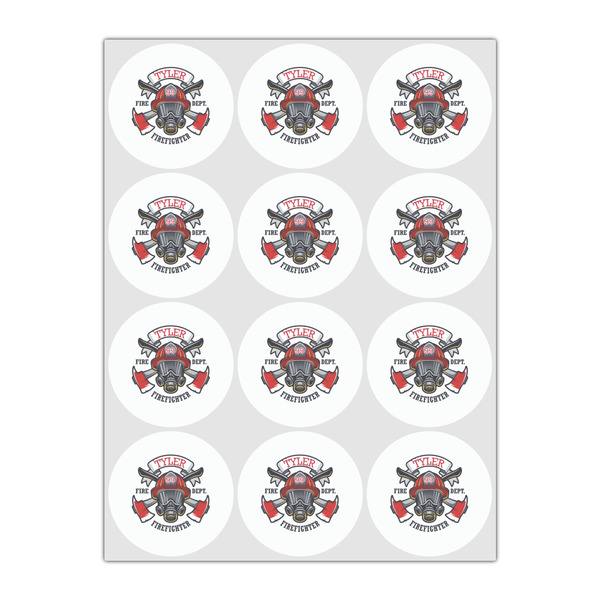 Firefighter Drink Topper - Small - Set of 12