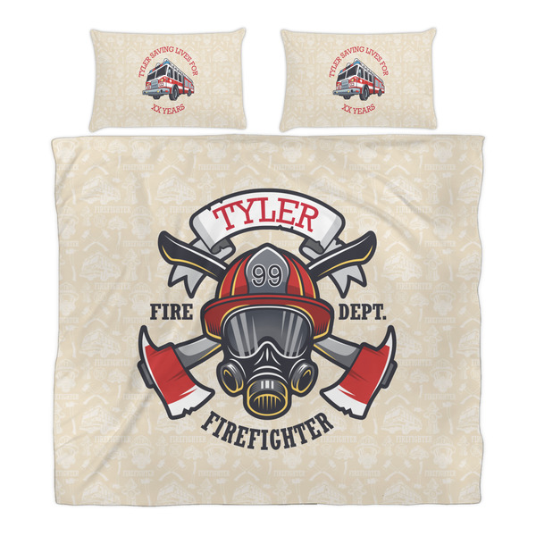 Firefighter Duvet Cover Set - King - Alt Approval