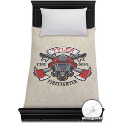Firefighter Duvet Cover - Twin XL (Personalized)