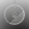 Firefighter Engraved Glass Ornament - Round (Personalized)