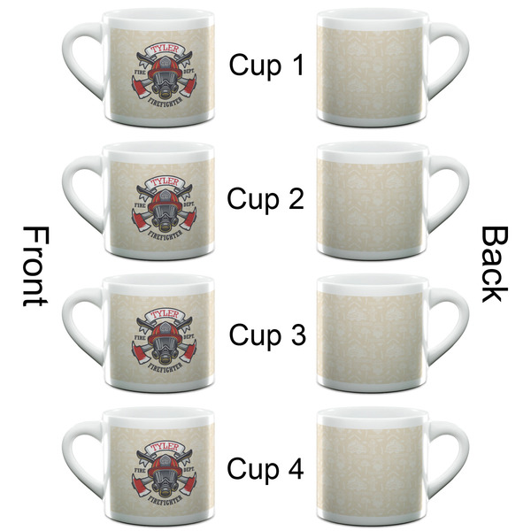 Firefighter Espresso Cup - 6oz (Double Shot Set of 4) APPROVAL