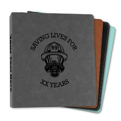 Firefighter Leather Binder - 1" (Personalized)