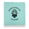 Firefighter Leather Binders - 1" - Teal - Front View
