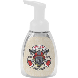 Firefighter Foam Soap Bottle - White (Personalized)