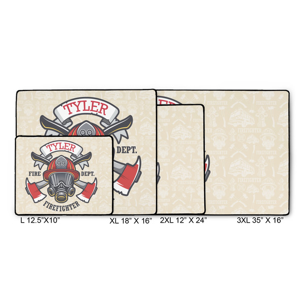 Firefighter Gaming Mats - SIZE CHART