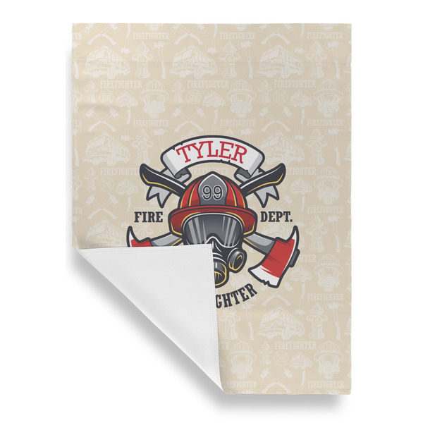 Firefighter Garden Flags - Large - Single Sided - FRONT FOLDED
