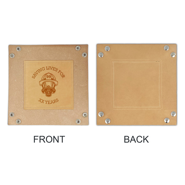 Firefighter Genuine Leather Valet Trays - APPROVAL