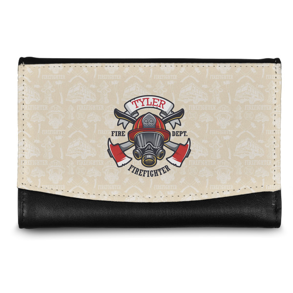 Custom Firefighter Genuine Leather Women's Wallet - Small (Personalized)