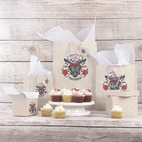 Firefighter Gift Bags - In Context