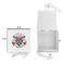 Firefighter Gift Boxes with Magnetic Lid - White - Open & Closed