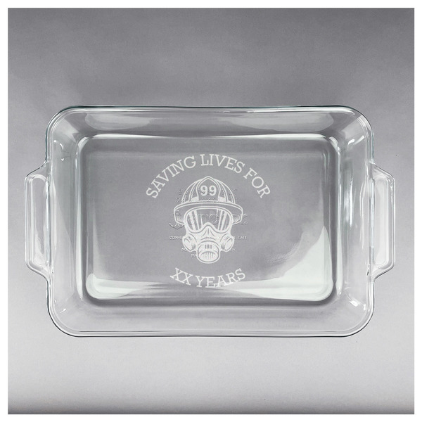 Firefighter Glass Baking Dish - APPROVAL (13x9)