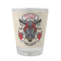 Firefighter Glass Shot Glass - 1.5 oz - Single (Personalized)