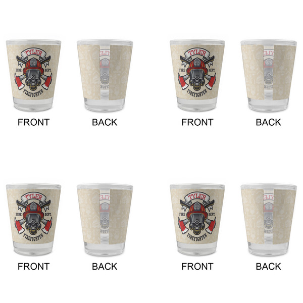 Firefighter Glass Shot Glass - Standard - Set of 4 - APPROVAL
