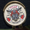 Firefighter Golf Ball Marker Hat Clip - Gold - Close Up