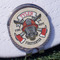 Firefighter Golf Ball Marker Hat Clip - Silver - Front