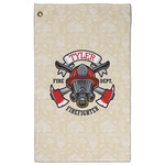 Firefighter Golf Towel - Poly-Cotton Blend w/ Name or Text