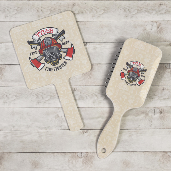 Firefighter Hand Mirrors - In Context