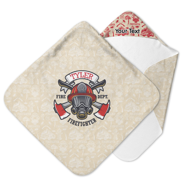 Custom Firefighter Hooded Baby Towel (Personalized)