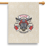 Firefighter 28" House Flag - Double Sided (Personalized)