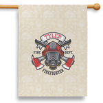 Firefighter 28" House Flag - Single Sided (Personalized)