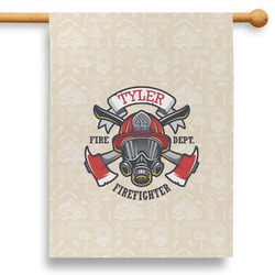 Firefighter 28" House Flag - Single Sided (Personalized)