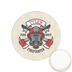 Firefighter Printed Cookie Topper - 1.25" (Personalized)