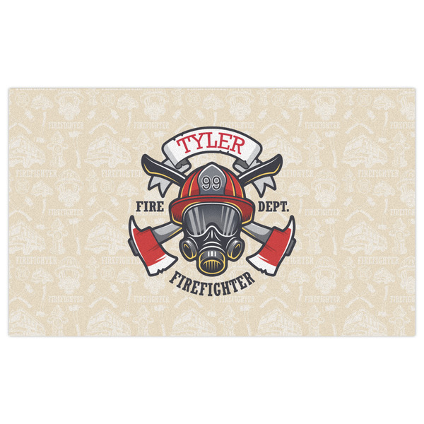 Firefighter Indoor / Outdoor Rug - 3'x5' - Front Flat
