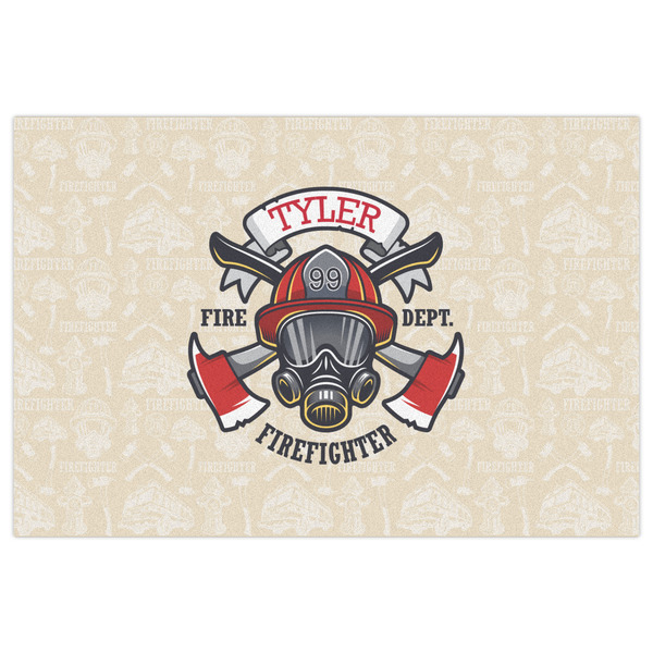 Firefighter Indoor / Outdoor Rug - 4'x6' - Front Flat