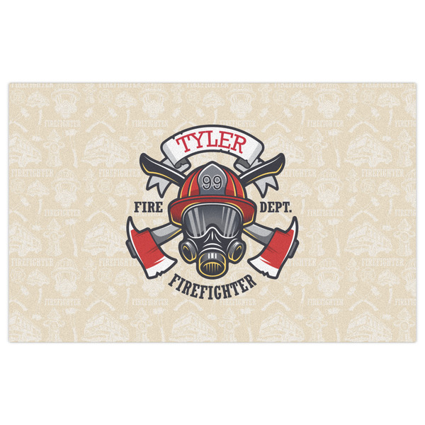 Firefighter Indoor / Outdoor Rug - 5'x8' - Front Flat