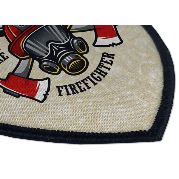 Firefighter Iron on Shield 3 Detail