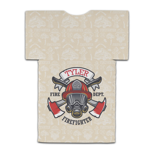 Firefighter Jersey Bottle Cooler - BACK (flat)