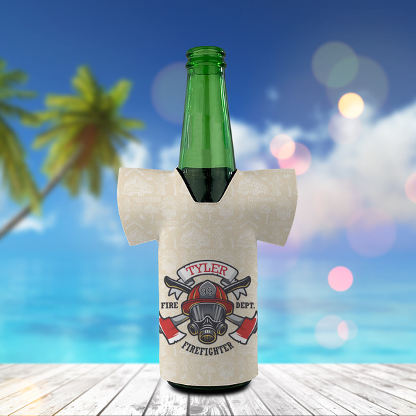 Firefighter Jersey Bottle Cooler - LIFESTYLE