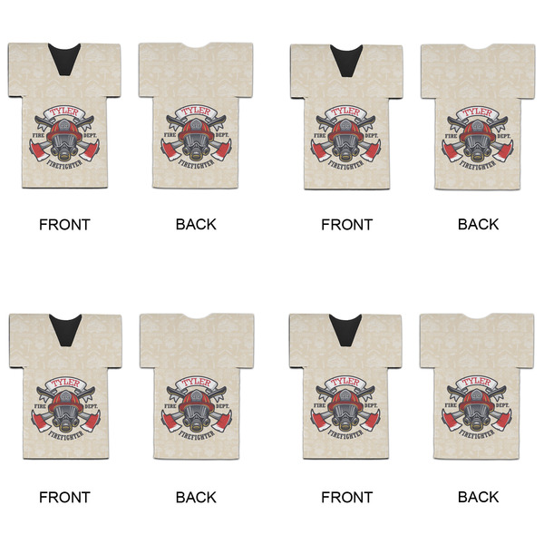 Firefighter Jersey Bottle Cooler - Set of 4 - APPROVAL