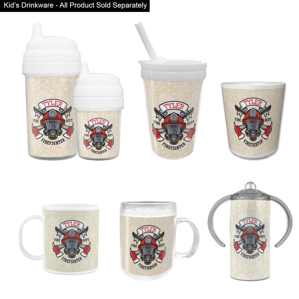 Firefighter Kid's Drinkware - Customized & Personalized
