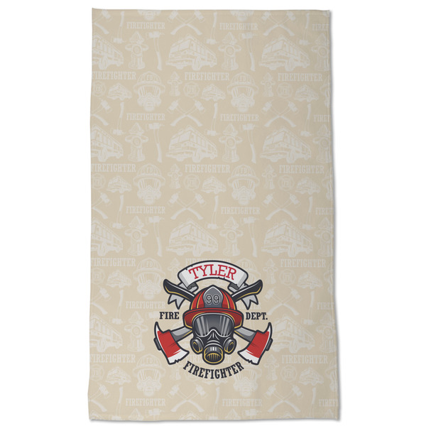 Firefighter Kitchen Towel - Poly Cotton - Full Front