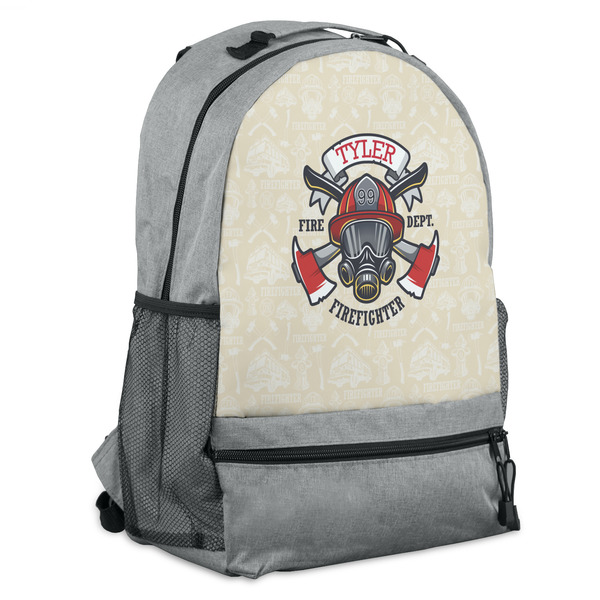 Custom Firefighter Backpack - Grey (Personalized)