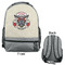 Firefighter Large Backpack - Gray - Front & Back View