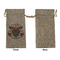 Firefighter Large Burlap Gift Bags - Front Approval