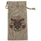 Firefighter Large Burlap Gift Bags - Front