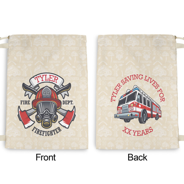 Firefighter Large Laundry Bag - Front & Back View