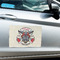 Firefighter Large Rectangle Car Magnets- In Context